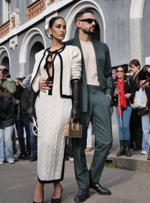 Milan, Milan Women s Fashion Week Fall Winter 2026 27 - Women s Fashion, Fall Winter 2026 27 - Laura Biagiotti fashion show - arrivals In the photo: Guest  Copyright: xLucaxPontix xipa-agency.netx xx IPA_Agency_IPA72173691