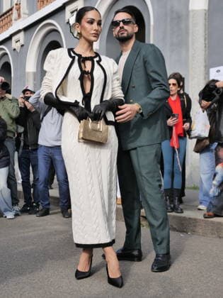Milan, Milan Women s Fashion Week Fall Winter 2026 27 - Women s Fashion, Fall Winter 2026 27 - Laura Biagiotti fashion show - arrivals In the photo: Guest  Copyright: xLucaxPontix xipa-agency.netx xx IPA_Agency_IPA72173625