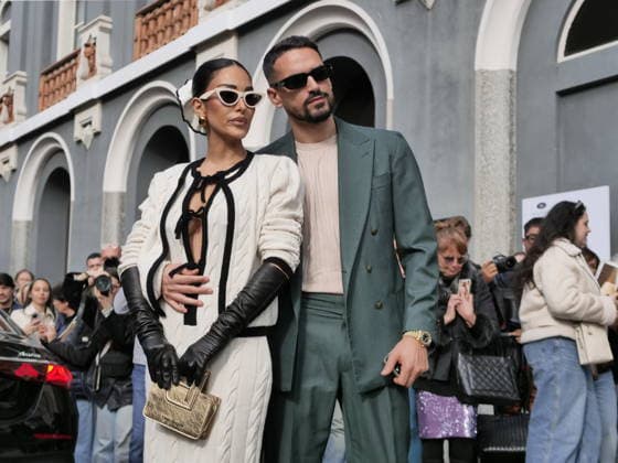 Milan, Milan Women s Fashion Week Fall Winter 2026 27 - Women s Fashion, Fall Winter 2026 27 - Laura Biagiotti fashion show - arrivals In the photo: Guest  Copyright: xLucaxPontix xipa-agency.netx xx IPA_Agency_IPA72173635