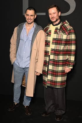 Milan, Milan Women s Fashion Week Fall Winter 2026 27 - Women s Fashion, Fall Winter 2026 27 - Luisa Spagnoli fashion show - arrivals in the photo: Paolo Stella, Jean-George D Orazio  Copyright: xSimonaxChiocciax xipa-agency.netx xFotosickix IPA_Agency_IPA72176982