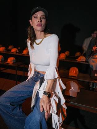 Milan, Milan Women s Fashion Week: Fall Winter 2026 27 - Women s Fashion, Fall Winter 2026 27 - Luisa Spagnoli fashion show - front row in the photo: Ludovica Sauer  Copyright: xRiccardoxGiordanox xipa-agency.netx xRiccardoxGIordanox IPA_Agency_IPA72178398
