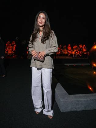 Milan, Milan Women s Fashion Week: Fall Winter 2026 27 - Women s Fashion, Fall Winter 2026 27 - Luisa Spagnoli fashion show - front row in the photo: guest  Copyright: xRiccardoxGiordanox xipa-agency.netx xRiccardoxGIordanox IPA_Agency_IPA72178423