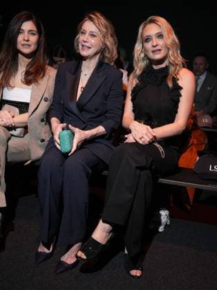Milan, Milan Women s Fashion Week: Fall Winter 2026 27 - Women s Fashion, Fall Winter 2026 27 - Luisa Spagnoli fashion show - front row in the photo: Margherita Buy Carolina Crescentini  Copyright: xRiccardoxGiordanox xipa-agency.netx xRiccardoxGIordanox IPA_Agency_IPA72178601