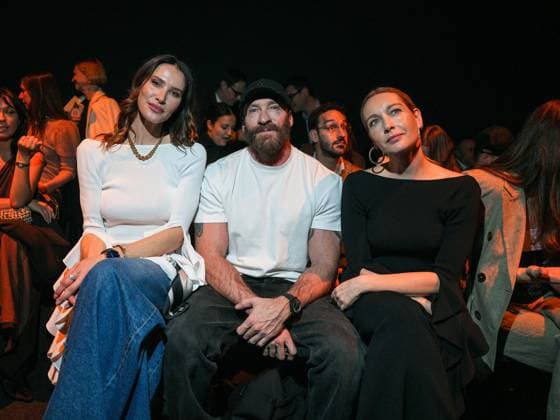 Milan, Milan Women s Fashion Week: Fall Winter 2026 27 - Women s Fashion, Fall Winter 2026 27 - Luisa Spagnoli fashion show - front row in the photo: Gabrielle Caunesil Paolo Sgura Cristina Capotondi  Copyright: xRiccardoxGiordanox xipa-agency.netx xRiccardoxGIordanox IPA_Agency_IPA72178809