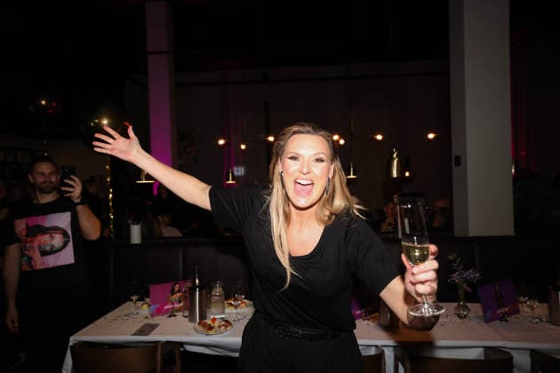 SUNDSVALL, SWEDEN 20260228 Finalist Sanna Nielsen celebrates during the after party at Clarion Hotel Sundsvall after round 5 of Melodifestivalen 2026 SUNDSVALL SWEDEN x11900x  Copyright: xPärxBäckström TTx MELODIFESTIVALEN 2026 SUNDSVALL EFTERFEST HVInCDyxR2Q