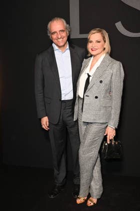 Milan, Milan Women s Fashion Week Fall Winter 2026 27 - Women s Fashion, Fall Winter 2026 27 - Luisa Spagnoli fashion show - arrivals in the photo: Simona Ventura, Giovanni Terzi  Copyright: xSimonaxChiocciax xipa-agency.netx xFotosickix IPA_Agency_IPA72177044