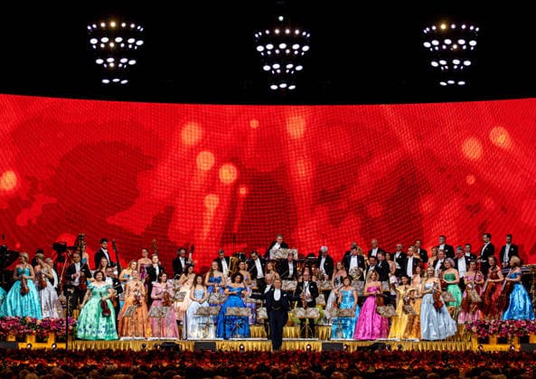 28 02 2026, xlakx, Entertainment, Andre Rieu Tour 2026 v l Andre Rieu on his tour of the Uber Arena Berlin Berlin Daniel Lakomski