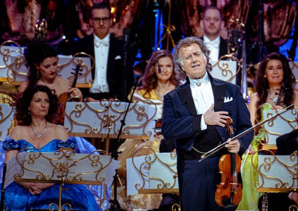 28 02 2026, xlakx, Entertainment, Andre Rieu Tour 2026 v l Andre Rieu on his tour of the Uber Arena Berlin Berlin Daniel Lakomski
