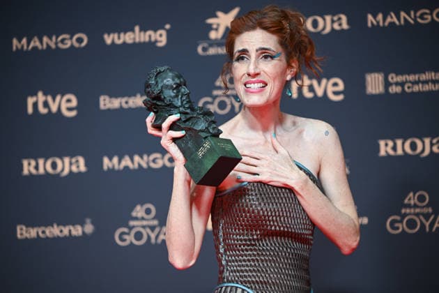 Photocall of winners at the Goya Awards 2026 Actress Miriam Garlo poses after receiving the Goya for Best New Actress for Sorda , at the 40th edition of the Goya Awards, at the Auditori del Centre de Convencions Internacionals, on February 28, 2026, in Barcelona, Cataluna Spain The awards are given annually by the Academy of Motion Picture Arts and Sciences of Spain AACCE with the aim of rewarding the best professionals in each of the various technical and creative specialties of Spanish cinema 28 FEBRUARY 2026 CATALONIA GOYA AWARDS POSED AWARD ACTORS DIRECTORS ACTRESSES FILM MOVIES Lorena Sopê Barcelona Cataluna Barcelona Cataluna Barcelona Cataluna Spain  Copyright: xLorenaxSopÃªnax 7328704