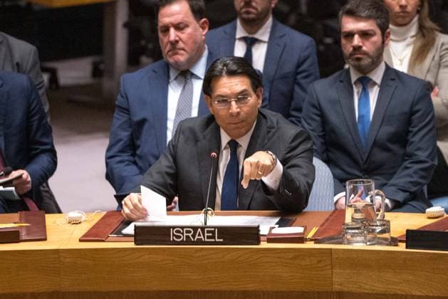 UN Security Council Holds Emergency Session After U.S. And Israel Attack Iran Danny Danon, the Israeli Ambassador to the United Nations (UN) during a United Nations Security Council meeting on the situation in the Middle East at the UN headquarters in New York on February 28, 2026. United Nations chief Antonio Guterres condemned escalation in the Middle East after US and Israeli strikes on Iran, on which the UN Security Council will hold an emergency meeting Saturday. US UNITED NATIONS NY NEW YORK Copyright: xVANESSAxCARVALHOx