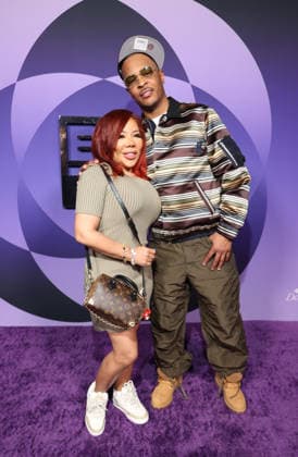 LOS ANGELES, CA - FEBRUARY 27: Tameka Cottle Harris and T.I. at the 57th NAACP Image Awards Official BET Dinner at Grand Venue on February 27, 2026 in Los Angeles, California. Copyright: xWalikxGoshornax
