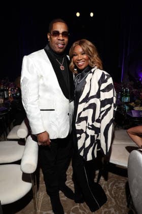 LOS ANGELES, CA - FEBRUARY 27: Busta Rhymes and Mona Scott at the 57th NAACP Image Awards Official BET Dinner at Grand Venue on February 27, 2026 in Los Angeles, California. Copyright: xWalikxGoshornax