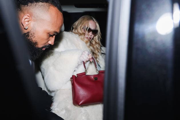 Milan, Milan Fashion Week Womenswear Fall Winter 2026 2027 - Women s Fashion, Fall Winter 2026 2027 - Dolce & Gabbana Party - Guest Arrivals. Pictured: Madonna (American singer-songwriter and actress) and Akeem Morris (Jamaican soccer player, Madonna s boyfriend)  Copyright: xAlessandroxBremecx xipa-agency.netx xx IPA_Agency_IPA72190882