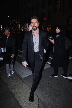 Milan, Milan Fashion Week Womenswear Fall Winter 2026 2027 - Women s Fashion, Fall Winter 2026 2027 - Dolce & Gabbana Party - Guest Arrivals. Pictured: Michele Morrone (Italian actor and singer)  Copyright: xAlessandroxBremecx xipa-agency.netx xx IPA_Agency_IPA72190945
