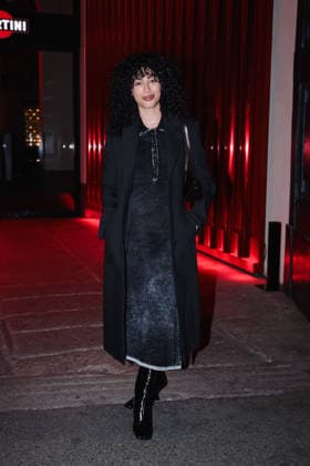 Milan, Milan Fashion Week Womenswear Fall Winter 2026 2027 - Women s Fashion, Fall Winter 2026 2027 - Dolce & Gabbana Party - Guest Arrivals. Pictured: Mina El Hammani (Actress)  Copyright: xAlessandroxBremecx xipa-agency.netx xx IPA_Agency_IPA72190982