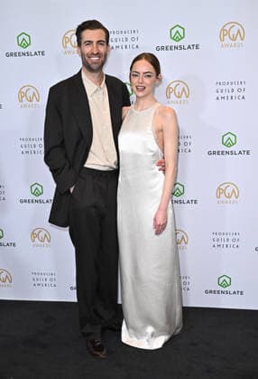 2026 Producers Guild Awards Dave McCary and Emma Stone arriving at the 2026 Producers Guild Awards held at the Fairmont Century Plaza on February 28, 2026 in Century City, CA. Century City Fairmont Century Plaza California USA Copyright: xStarbuck xAFF-USA.COMx