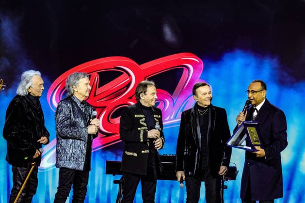 Music Concert - POOH A SANREMO Pooh live tonight at the Suzuki Stage in Sanremo an unforgettable performance featuring Roby Facchinetti, Dodi Battaglia, Red Canzian and Riccardo Fogli. during POOH A SANREMO , Music Concert in SANREMO, Italy, February 28 2026 SANREMO FESTIVAL DI SANREMO 2026 Italy Copyright: xRenataxRoattinox xLiveMediax LPM_2319702