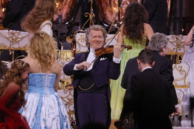 28 02 2026, AndrŽ Rieu, violinist, in concert with orchestra live in the Uber Arena, Berlin, Waltz, Berlin