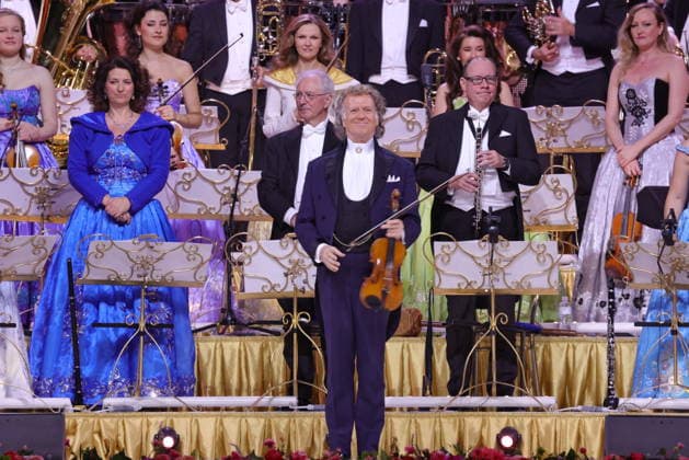 28 02 2026, AndrŽ Rieu, violinist, in concert with orchestra live in the Uber Arena, Berlin, Waltz, Berlin
