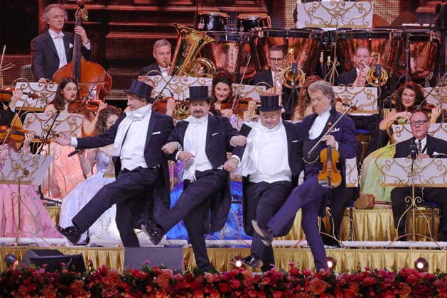 28 02 2026, AndrŽ Rieu, violinist, in concert with orchestra live in the Uber Arena, Berlin, Waltz, Berlin