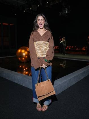 Milan, Milan Women s Fashion Week: Fall Winter 2026 27 - Women s Fashion, Fall Winter 2026 27 - Luisa Spagnoli fashion show - front row in the photo: guest  Copyright: xRiccardoxGiordanox xipa-agency.netx xRiccardoxGIordanox IPA_Agency_IPA72178178