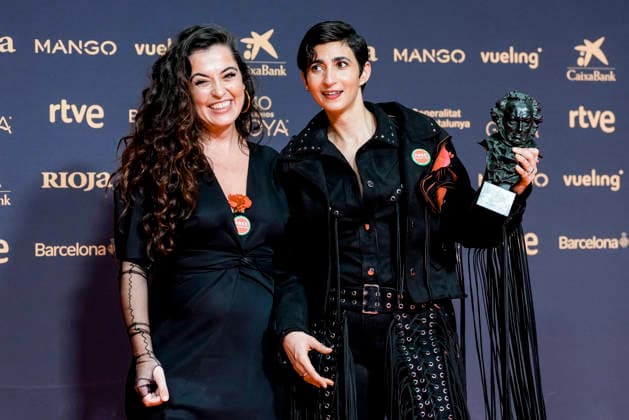 40th Goya Awards - Winners Room Silvia Perez Cruz and Alba Flores poses as winner during 40th Goya Awards - Winners Room at International Barcelona Convention Center on February 28, 2026 in Barcelona, Spain Photo by ABACAPRESS.COM Barcelona Spain  Copyright: xABACAx
