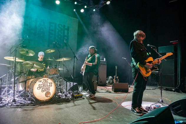 The Zac Schulze Gang at O2 Shepherds Bush Empire 28 02 2026 The Zac Schulze Gang perform at O2 Shepherds Bush Empire in London on 28th February 2026 supporting Samantha Fish. Zac Schulze - guitar, vocal Ant Greenwell - bass Ben Schulze - drummer, Credit:Zoran Veselinovic Avalon UK, London, O2 Shepherds Bush Empire  Copyright: xZoranxVeselinovicx xAvalonx 1079149346