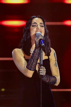 76th Italian Song Festival of Sanremo Final Evening part 2 Teatro Ariston - Sanremo, Italy LEVANTE Claudia Lagona 76th Italian Song Festival of Sanremo Final Evening part 2 Teatro Ariston - Sanremo, Italy 28th February 2026 SGPItalia id 134399_076 Not Exclusive  Copyright: xAlfonsoxCatalano SGPx