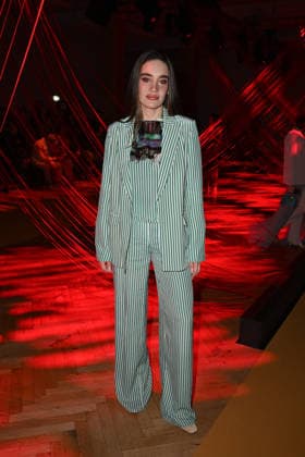 Milan, Milan Women s Fashion Week Fall Winter 2026 27 - Women s Fashion, Fall Winter 2026 27 - Hui fashion show - front row in the photo: guest  Copyright: xSimonaxChiocciax xipa-agency.netx xFotosickix IPA_Agency_IPA72203327