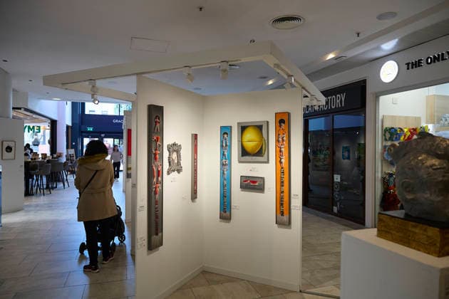 FLECHA Madrid 2026 Works exhibited during the celebration of the fair FLECHA Madrid 2026, in the Arturo Soria Plaza Shopping Center, on March 1, 2026, in Madrid Spain More than 50 national and international artists with about 500 works of different techniques take part in this edition of FLECHA, the Fair of Liberation of Commercial Spaces Towards Art, which in 2026 celebrates its 36th edition The main objective of FLECHA is to bring the work of contemporary artists to the general public through an accessible exhibition, transferring the works of conventional art galleries to a place like the Arturo Soria Plaza Shopping Center 01 MARCH 2026 ART EXHIBITION COMMERCIAL CENTER Jesús Hellí Madrid Madrid Espana  Copyright: xJesusxHellinx 7329192