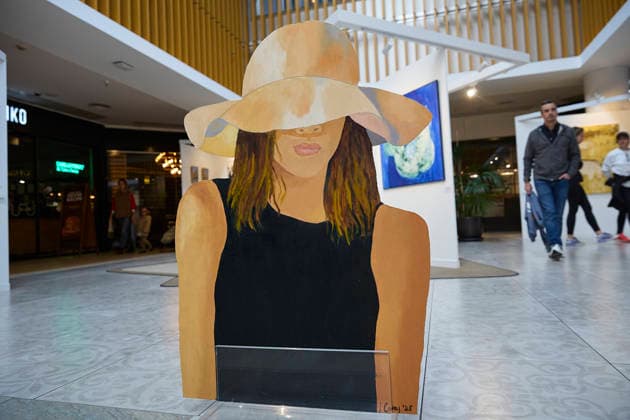 FLECHA Madrid 2026 Works exhibited during the celebration of the fair FLECHA Madrid 2026, in the Arturo Soria Plaza Shopping Center, on March 1, 2026, in Madrid Spain More than 50 national and international artists with about 500 works of different techniques take part in this edition of FLECHA, the Fair of Liberation of Commercial Spaces Towards Art, which in 2026 celebrates its 36th edition The main objective of FLECHA is to bring the work of contemporary artists to the general public through an accessible exhibition, transferring the works of conventional art galleries to a place like the Arturo Soria Plaza Shopping Center 01 MARCH 2026 ART EXHIBITION COMMERCIAL CENTER Jesús Hellí Madrid Madrid Espana  Copyright: xJesusxHellinx 7329189