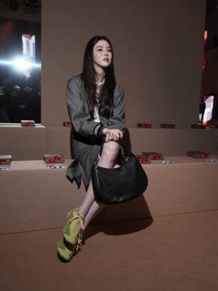 MFW - FILA Front Row Han So Hee attends the FILA fashion show during the Milan Womenswear Fall Winter 2026 2027 Fashion Week on March 1, 2026 in Milan, Italy. Photo by Riccardo Giordano IPA ABACAPRESS.COM MILAN Italy  Copyright: xGiordanoxRiccardo IPA ABACAx