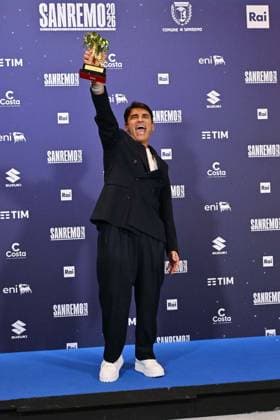 Photo IPP Felice De Martino Sanremo 29 02 2026 76th Italian Song Festival In the photo the winner Sal Da Vinci Italy Photo Press World Copyright