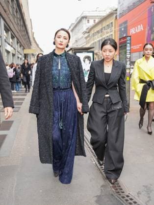 Milan, Milan Women s Fashion Week: Fall Winter 2026 27 - Women s Fashion, Fall Winter 2026 27 - Giorgio Armani fashion show - arrivals in the photo: Jiang Qinqin  Copyright: xRiccardoxGiordanox xipa-agency.netx xRiccardoxGIordanox IPA_Agency_IPA72214357