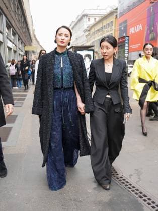 Milan, Milan Women s Fashion Week: Fall Winter 2026 27 - Women s Fashion, Fall Winter 2026 27 - Giorgio Armani fashion show - arrivals in the photo: Jiang Qinqin  Copyright: xRiccardoxGiordanox xipa-agency.netx xRiccardoxGIordanox IPA_Agency_IPA72214361