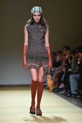 Milan, Milan Women s Fashion Week Fall Winter 2026 27 - Women s Fashion, Fall Winter 2026 27 - HUI fashion show - catwalk in the photo: model  Copyright: xSimonaxChiocciax xipa-agency.netx xFotosickix IPA_Agency_IPA72215781
