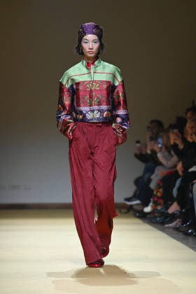 Milan, Milan Women s Fashion Week Fall Winter 2026 27 - Women s Fashion, Fall Winter 2026 27 - HUI fashion show - catwalk in the photo: model  Copyright: xSimonaxChiocciax xipa-agency.netx xFotosickix IPA_Agency_IPA72215785
