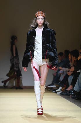 Milan, Milan Women s Fashion Week Fall Winter 2026 27 - Women s Fashion, Fall Winter 2026 27 - HUI fashion show - catwalk in the photo: model  Copyright: xSimonaxChiocciax xipa-agency.netx xFotosickix IPA_Agency_IPA72215866