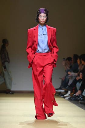 Milan, Milan Women s Fashion Week Fall Winter 2026 27 - Women s Fashion, Fall Winter 2026 27 - HUI fashion show - catwalk in the photo: model  Copyright: xSimonaxChiocciax xipa-agency.netx xFotosickix IPA_Agency_IPA72215875