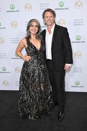 Nikki Boyer and Tommy Fields at the 37th Producers Guild Awards 2026 at the Fairmont Century Plaza Los Angeles Hotel, 28 02 2026 Foto:xD.xStarbuckx xFuturexImagex pga_6237