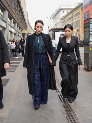 Milan, Milan Women s Fashion Week: Fall Winter 2026 27 - Women s Fashion, Fall Winter 2026 27 - Giorgio Armani fashion show - arrivals in the photo: Jiang Qinqin  Copyright: xRiccardoxGiordanox xipa-agency.netx xRiccardoxGIordanox IPA_Agency_IPA72214345
