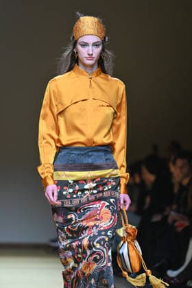 Milan, Milan Women s Fashion Week Fall Winter 2026 27 - Women s Fashion, Fall Winter 2026 27 - HUI fashion show - catwalk in the photo: model  Copyright: xSimonaxChiocciax xipa-agency.netx xFotosickix IPA_Agency_IPA72215829