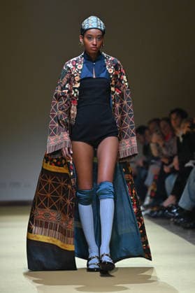Milan, Milan Women s Fashion Week Fall Winter 2026 27 - Women s Fashion, Fall Winter 2026 27 - HUI fashion show - catwalk in the photo: model  Copyright: xSimonaxChiocciax xipa-agency.netx xFotosickix IPA_Agency_IPA72215852