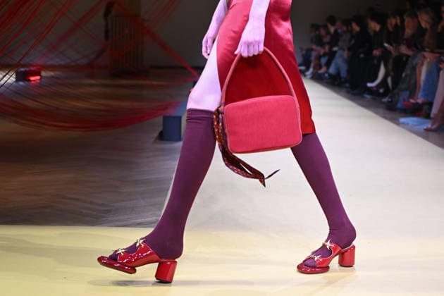 Milan, Milan Women s Fashion Week Fall Winter 2026 27 - Women s Fashion, Fall Winter 2026 27 - HUI fashion show - catwalk in the photo: model  Copyright: xSimonaxChiocciax xipa-agency.netx xFotosickix IPA_Agency_IPA72215901