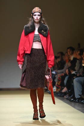 Milan, Milan Women s Fashion Week Fall Winter 2026 27 - Women s Fashion, Fall Winter 2026 27 - HUI fashion show - catwalk in the photo: model  Copyright: xSimonaxChiocciax xipa-agency.netx xFotosickix IPA_Agency_IPA72215779