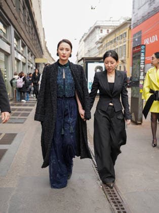 Milan, Milan Women s Fashion Week: Fall Winter 2026 27 - Women s Fashion, Fall Winter 2026 27 - Giorgio Armani fashion show - arrivals in the photo: Jiang Qinqin  Copyright: xRiccardoxGiordanox xipa-agency.netx xRiccardoxGIordanox IPA_Agency_IPA72214352