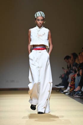 Milan, Milan Women s Fashion Week Fall Winter 2026 27 - Women s Fashion, Fall Winter 2026 27 - HUI fashion show - catwalk in the photo: model  Copyright: xSimonaxChiocciax xipa-agency.netx xFotosickix IPA_Agency_IPA72215909