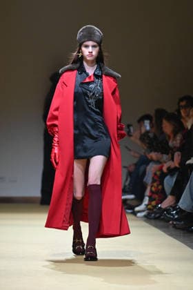 Milan, Milan Women s Fashion Week Fall Winter 2026 27 - Women s Fashion, Fall Winter 2026 27 - HUI fashion show - catwalk in the photo: model  Copyright: xSimonaxChiocciax xipa-agency.netx xFotosickix IPA_Agency_IPA72215896