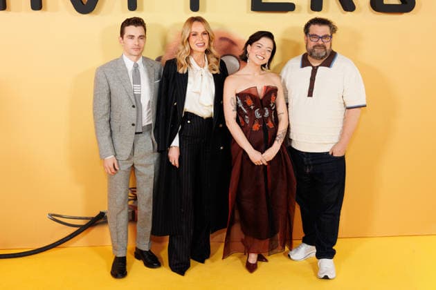 Hoppers UK Premiere at VUE West End in London, UK on 1 March 2026 Dave Franco, Amanda Holden, Piper Curda and Bobby Moynihan attend the Hoppers UK Premiere at VUE West End in London, UK on 1 March 2026, Credit:Manuela Langotsch Avalon United Kingdom, London, VUE West End  Copyright: xManuelaxLangotschx xAvalonx 1079319785