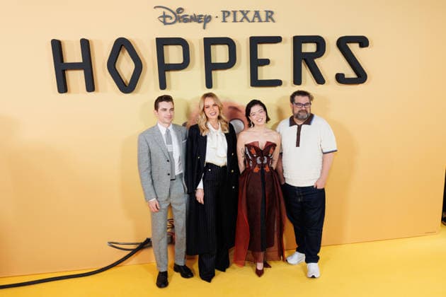 Hoppers UK Premiere at VUE West End in London, UK on 1 March 2026 Dave Franco, Amanda Holden, Piper Curda and Bobby Moynihan attend the Hoppers UK Premiere at VUE West End in London, UK on 1 March 2026, Credit:Manuela Langotsch Avalon United Kingdom, London, VUE West End  Copyright: xManuelaxLangotschx xAvalonx 1079319827